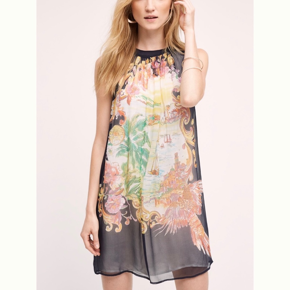 Beautiful Silk Anthropologie Dress!